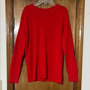 Croft & Barrow Vibrant Red Crew Neck Sweater
